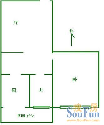 乔庄西区乔庄西区户型图&nbsp;1室1厅1卫1厨 0.00㎡