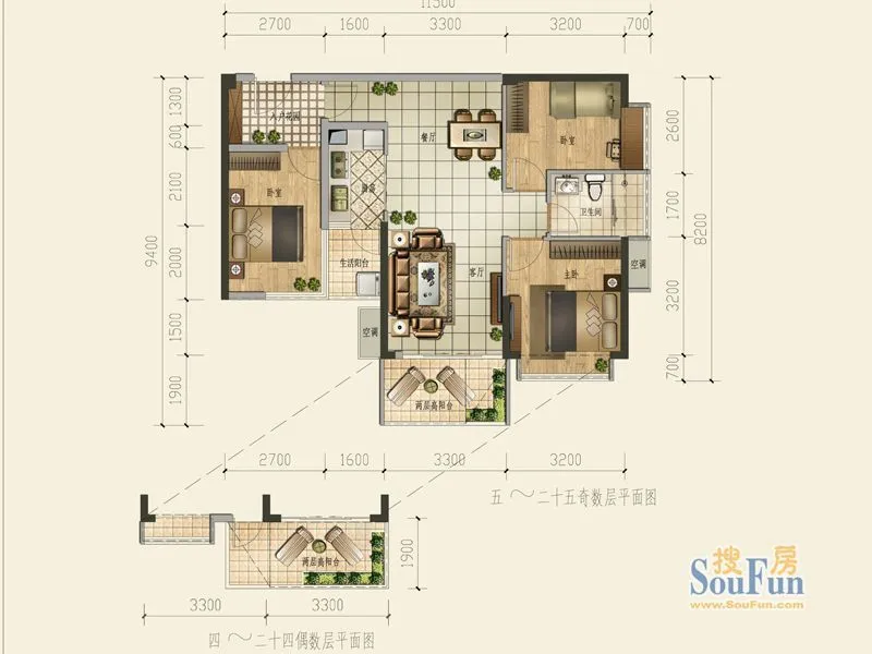 深圳满京华喜悦里户型介绍