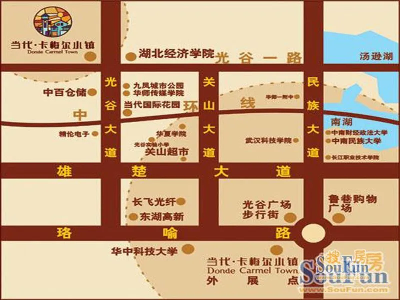 武汉当代卡梅尔小镇区域交通介绍