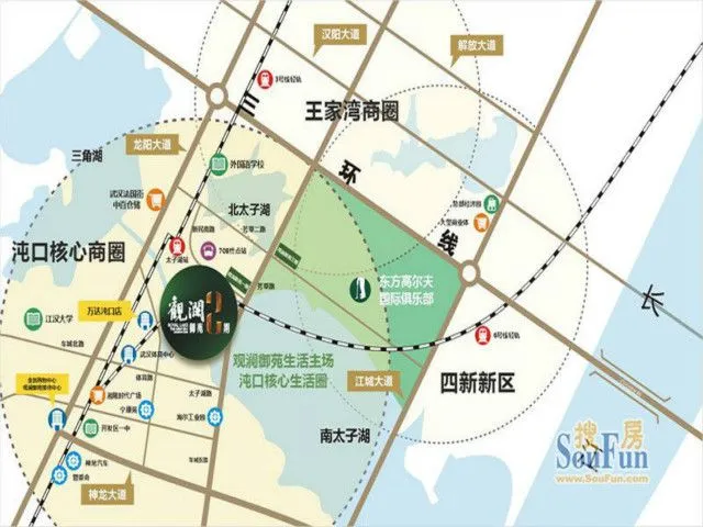 武汉观澜御璟台区域交通介绍
