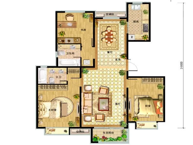 北京中国铁建山语城户型介绍