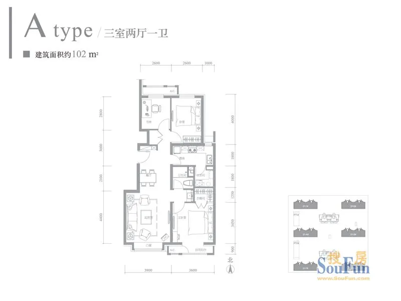 京投万科新里程 户型介绍