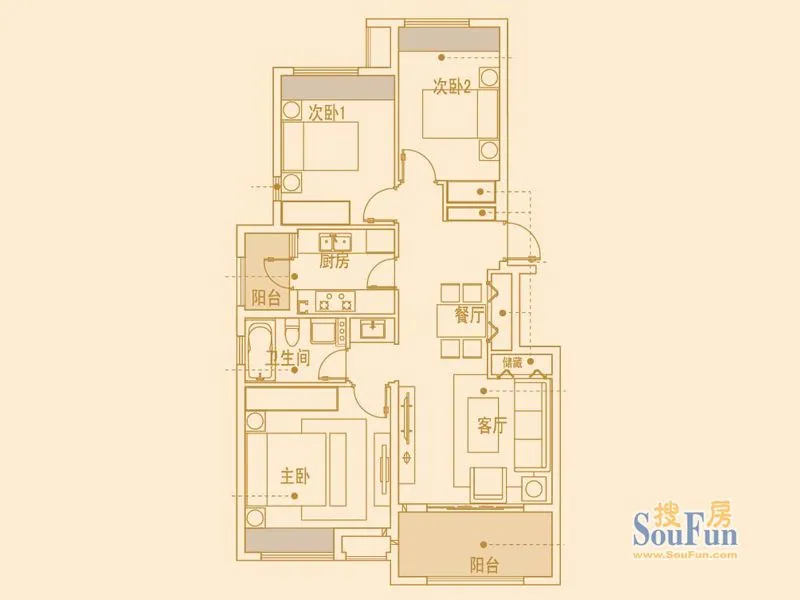 上海中建公元壹号户型介绍