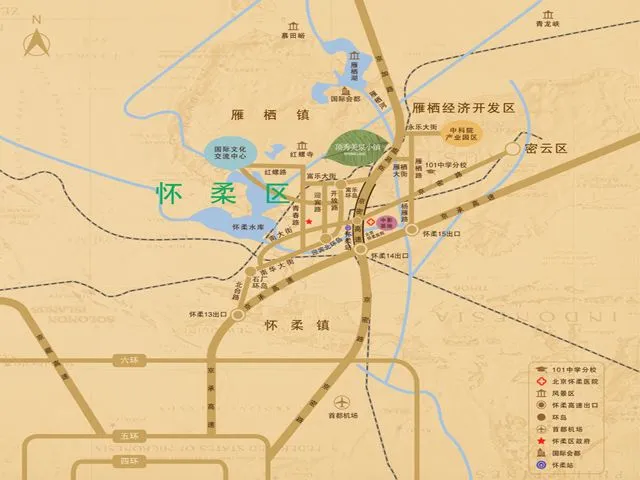 北京顶秀美泉小镇区域交通介绍