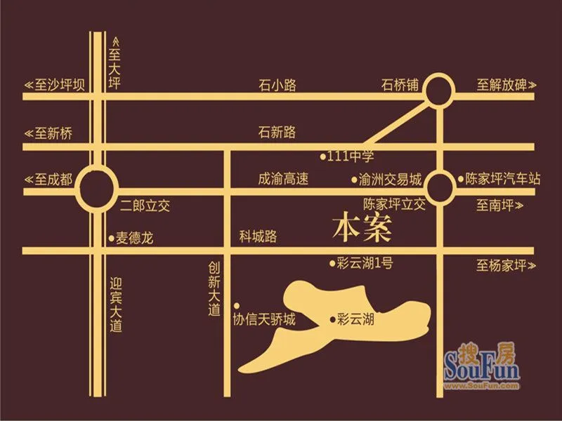 重庆兴茂盛世国际区域交通介绍