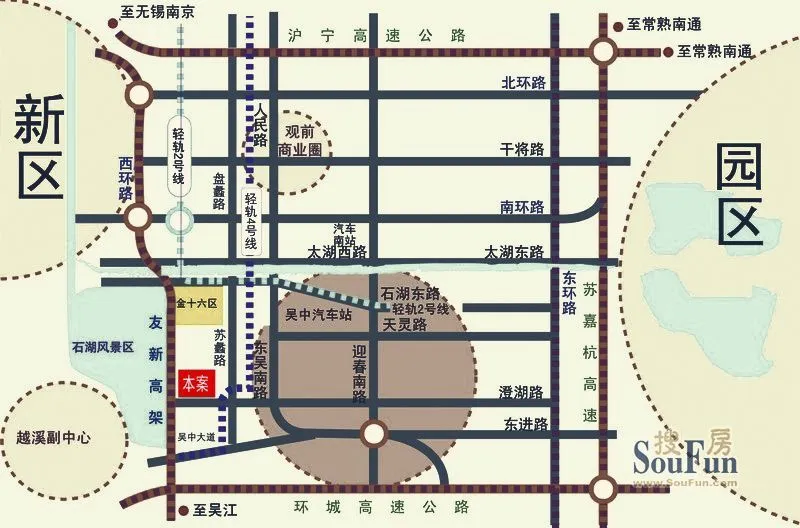 苏州恒润国际商务广场区域交通介绍
