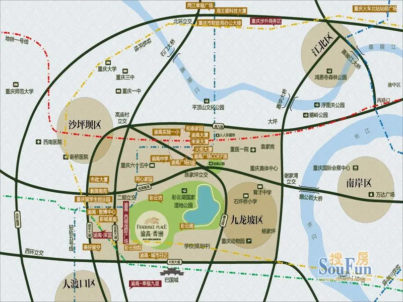 重庆渝高香洲区域交通