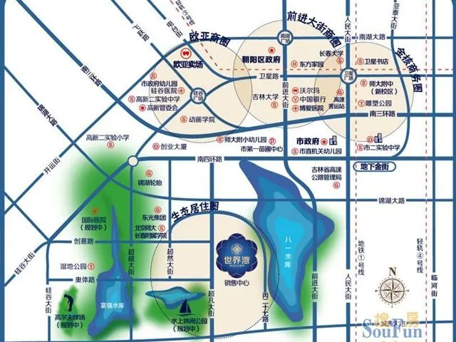 隆都世界湾区域交通介绍