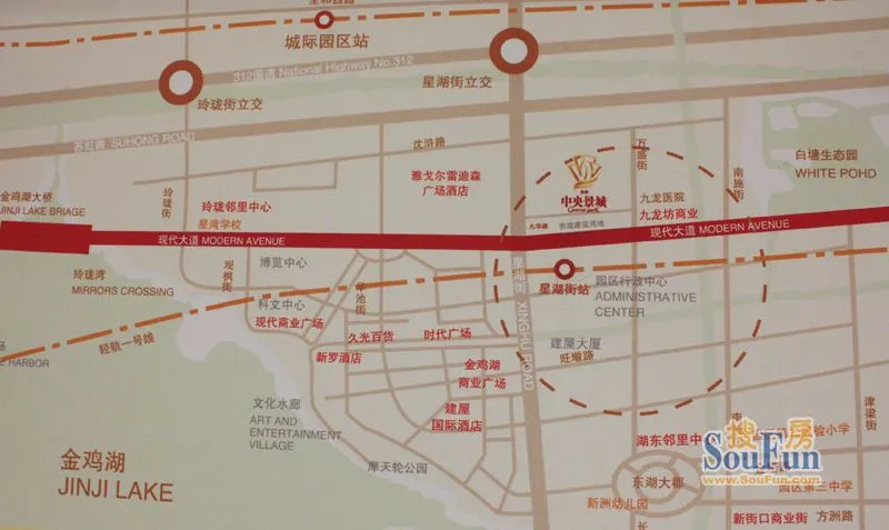 苏州中央景城项目区域交通介绍