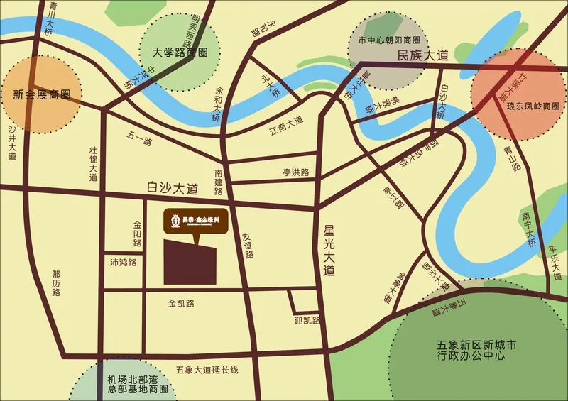 南宁昌泰鑫金绿洲区域交通介绍