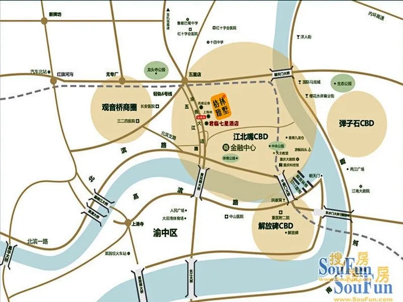 重庆南方格林雅墅区域交通介绍