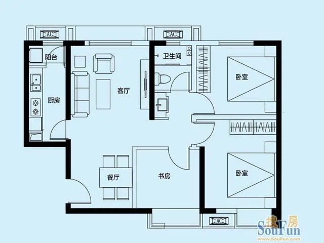 蓝光新华海悦城户型介绍