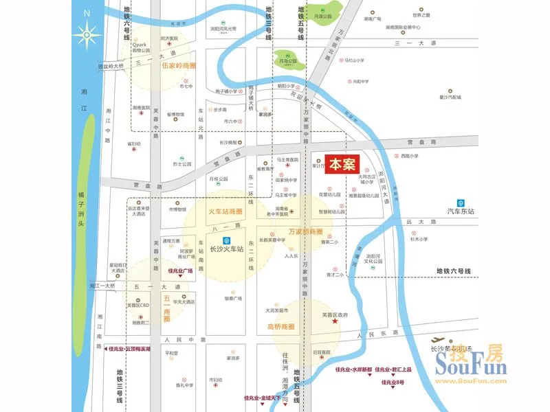 长沙佳兆业时代广场区域交通介绍