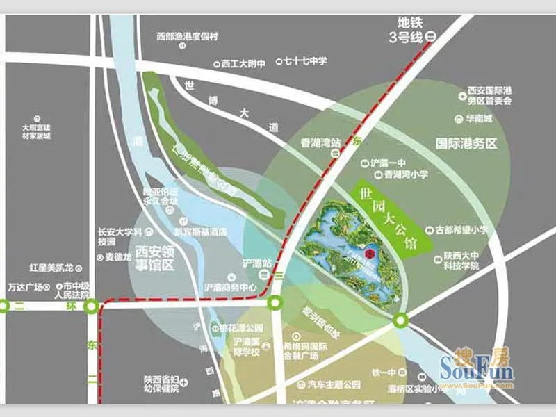 西安世园大公馆区域交通介绍