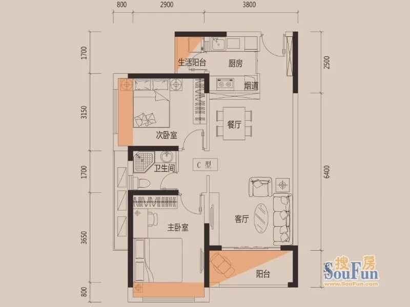 东莞名巨中央户型介绍