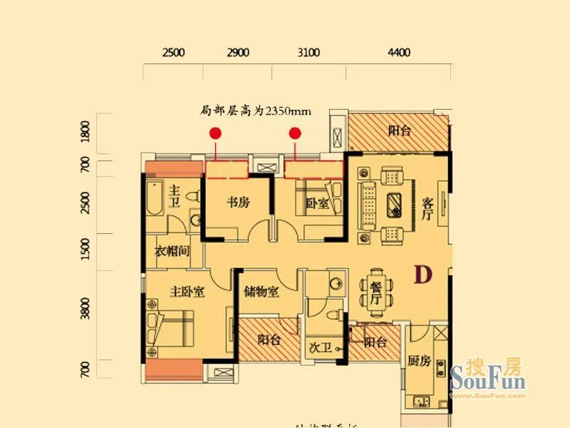 长沙佳兆业君汇上品户型介绍