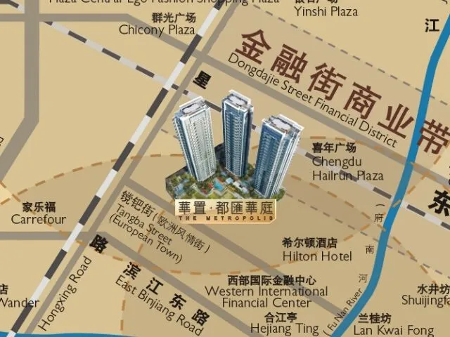 成都华置都汇华庭区域交通