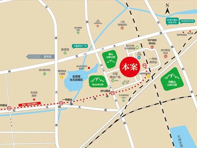 徐州绿地之窗周边配套介绍