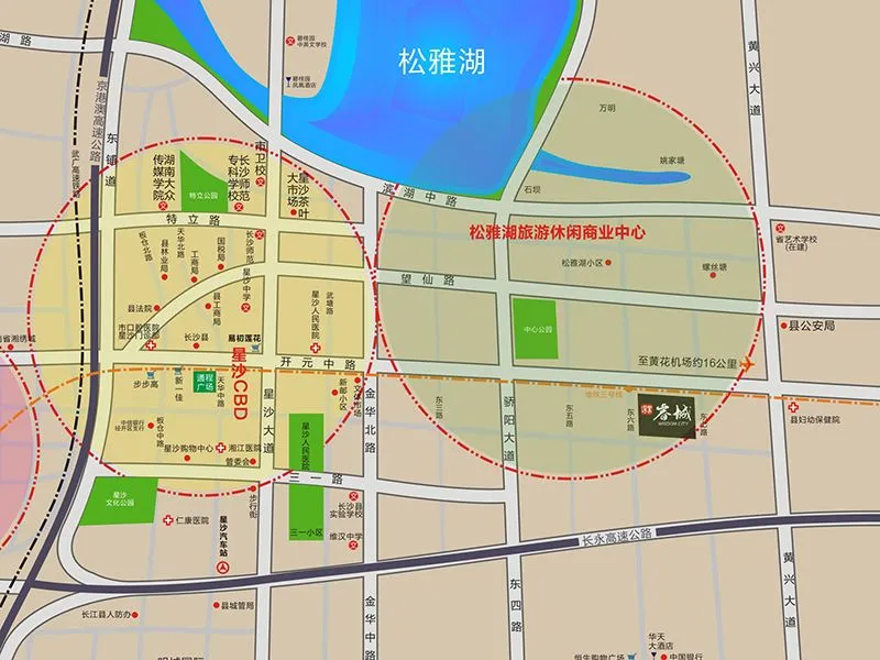 长沙深业睿城区域交通介绍