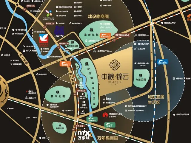 成都中粮锦云区域交通