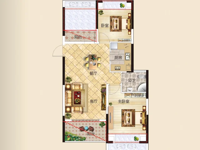 南昌聚仁哈佛公馆户型介绍