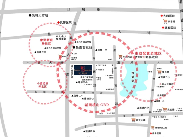 南昌聚仁哈佛公馆区域交通介绍