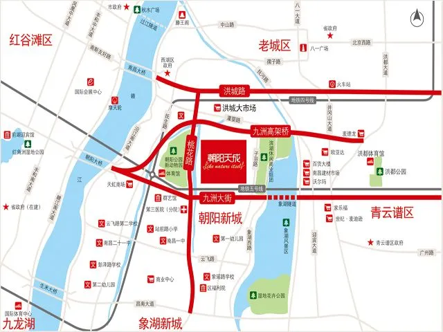 南昌朝阳天成区域交通介绍