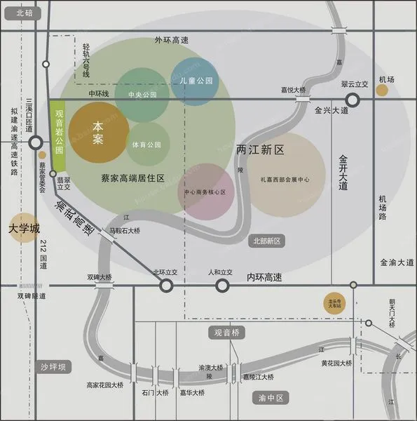 重庆保亿丽景紫园区域交通介绍