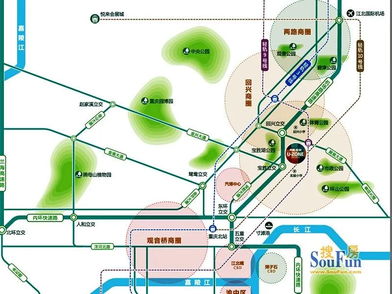 重庆典雅悦润区域交通介绍
