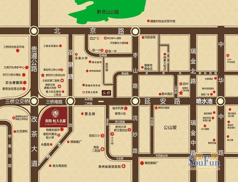 贵阳恒大名都区域交通介绍