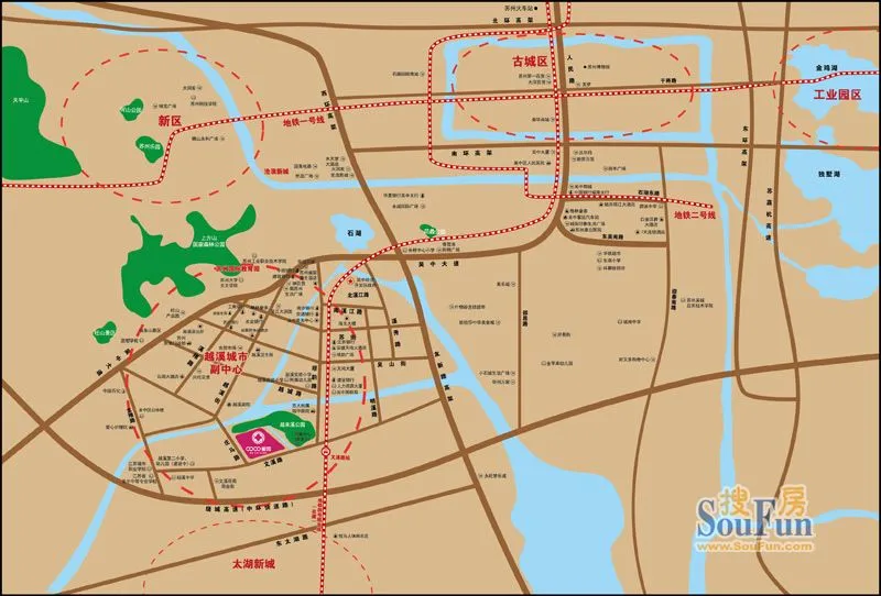 苏州蓝光COCO蜜园项目区域交通介绍