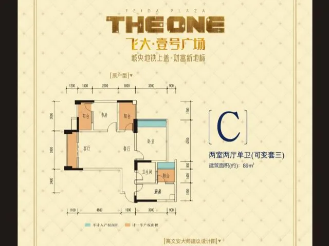 成都飞大壹号广场户型介绍