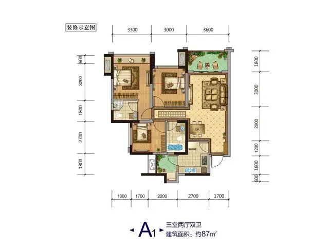 成都骑士郡锦程户型介绍