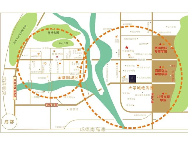 成都和裕欧景区域交通介绍