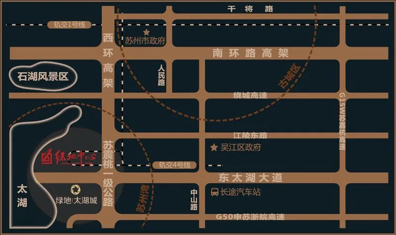苏州绿地太湖城区域交通介绍