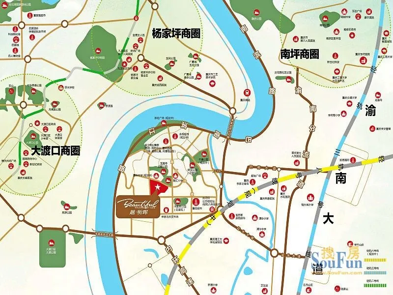 重庆越昕晖区域交通介绍