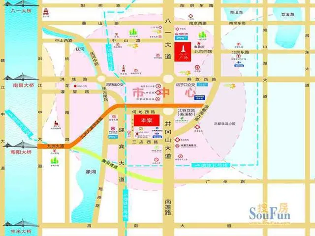 南昌天工御邸区域交通介绍