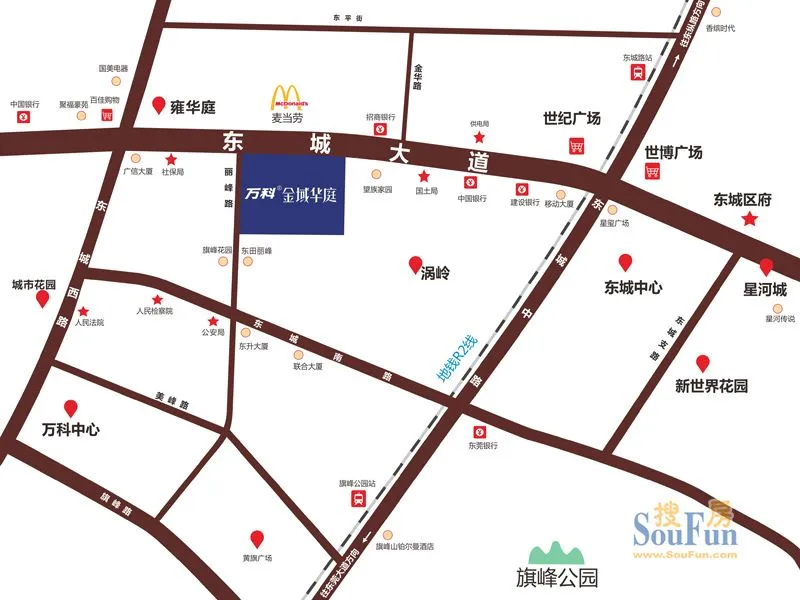 东莞万科金域华庭区域交通