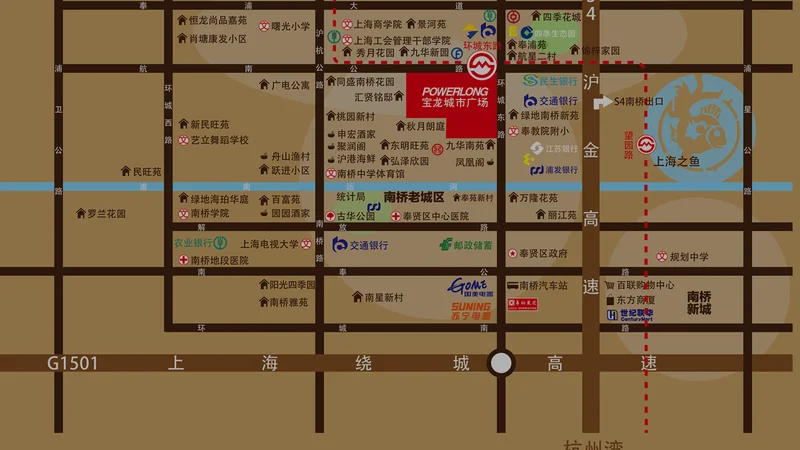 上海奉贤宝龙城市广场区域交通介绍