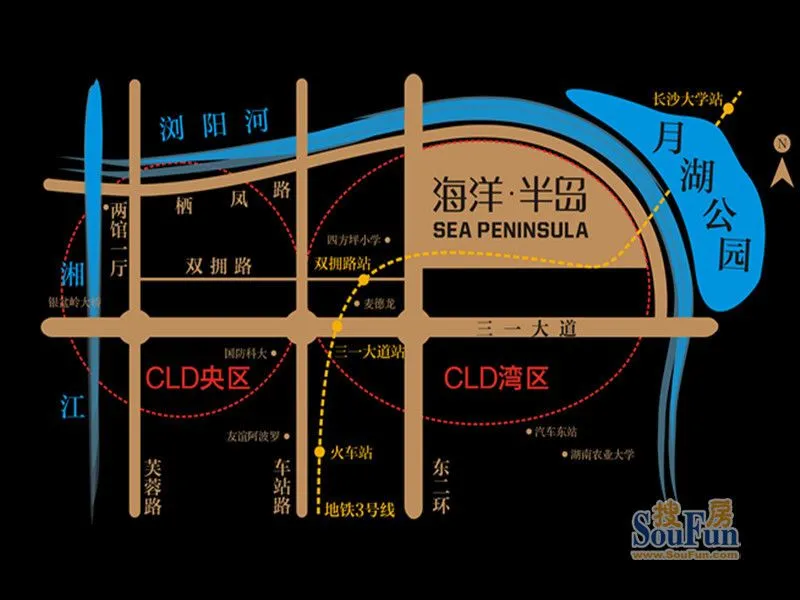 长沙海洋半岛区域交通介绍