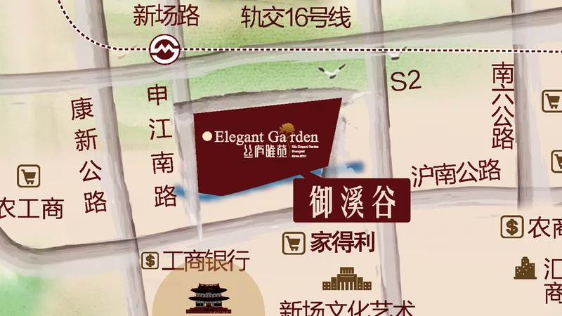 上海丝庐雅苑别墅区域交通介绍