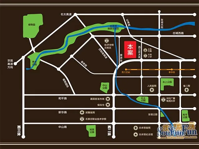 石家庄天河悦城区位交通介绍