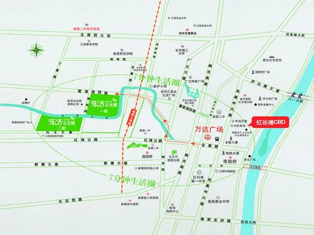 南昌世纪乐活公元城区域交通介绍