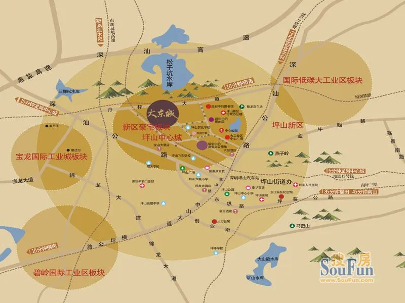 深圳大东城区域交通