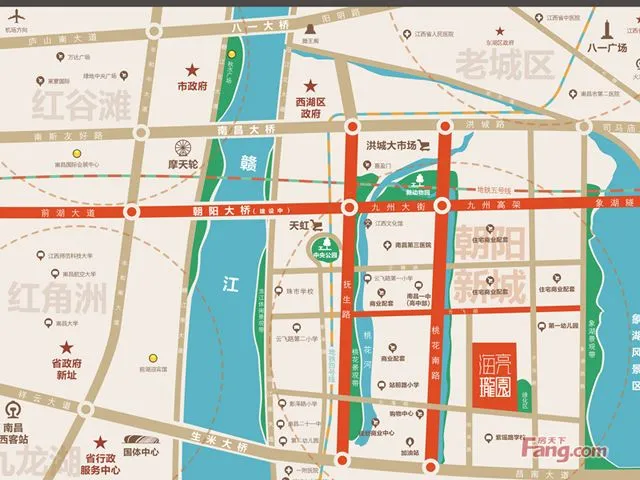南昌海亮珑园区域交通介绍