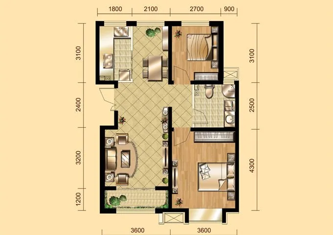 廊坊盛泽伯爵山户型介绍