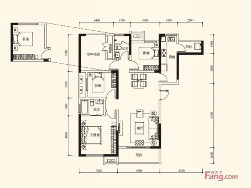 长沙协信星澜汇户型介绍