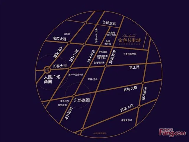 金色8里城区域交通介绍