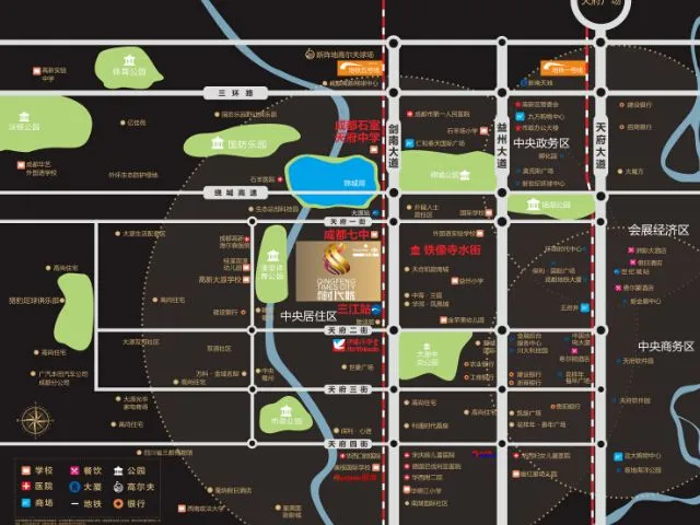 成都清凤时代城区域交通介绍