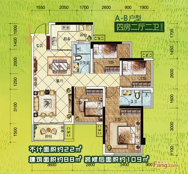 南宁荣和千千树户型介绍